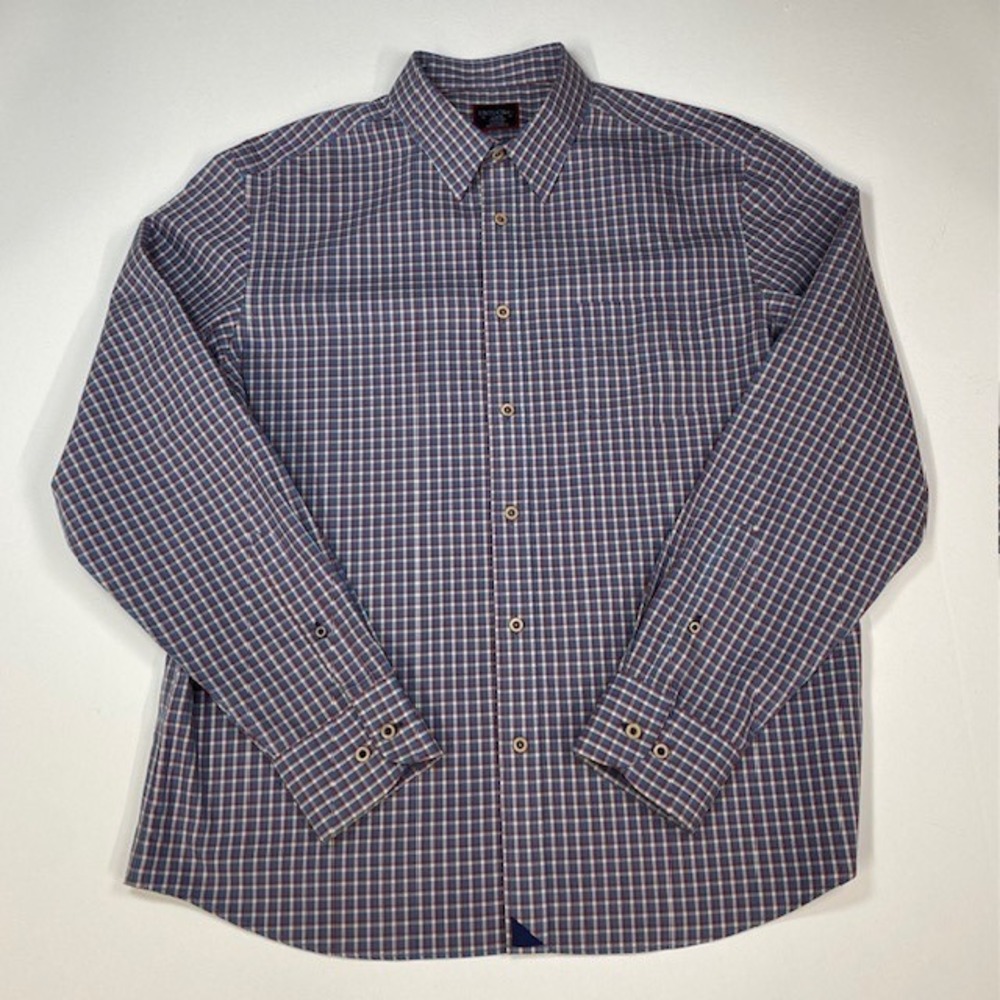 UNTUCKit Fabiano WF Mens Large Plaid Button‎ Down Long Sleeve Casual Shirt